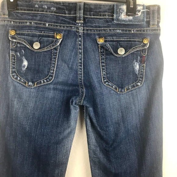 Mek Denim Distressed Bootcut Jeans - Picture 4 of 8